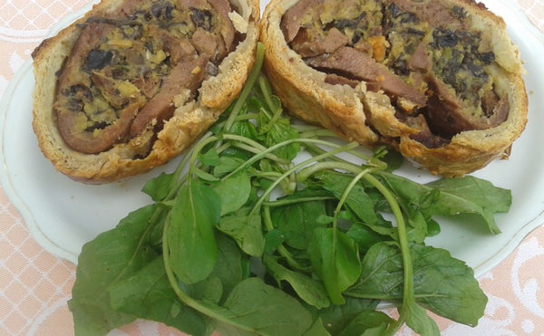 TERRINE DE LANGUE EN CROUTE ET SA FARCE AUX CHAMPIGNONS NOIRS