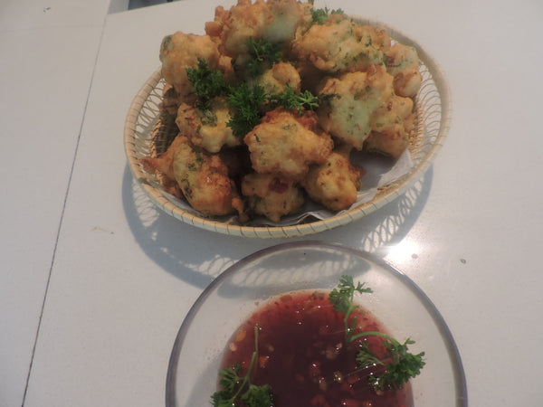 BEIGNETS DE HARICOTS BLANCS AU POISSON