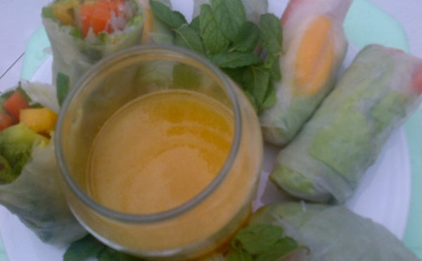 PRINTEMPS FRAÎCHEUR AVEC SA SAUCE ORANGE -MANGUE
